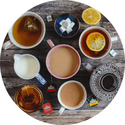 I drink a lot of tea