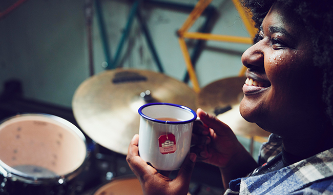 Jaleesa Gemerts, the amazing drummer from the What It Takes campaign for a brew and a chat about life as an artist.