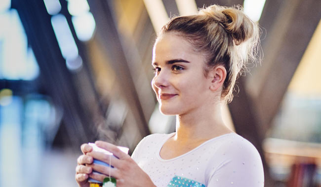 Alice Kinsella Smiling With Jasmine Green Tea