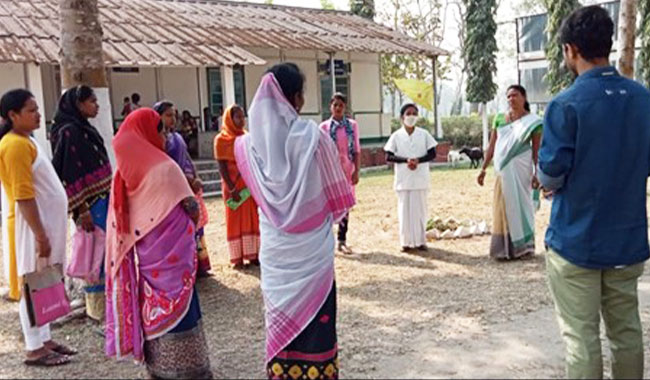 The organisation of seven awareness programmes with 330 pregnant women on nutrition, health, sanitation & hygiene.