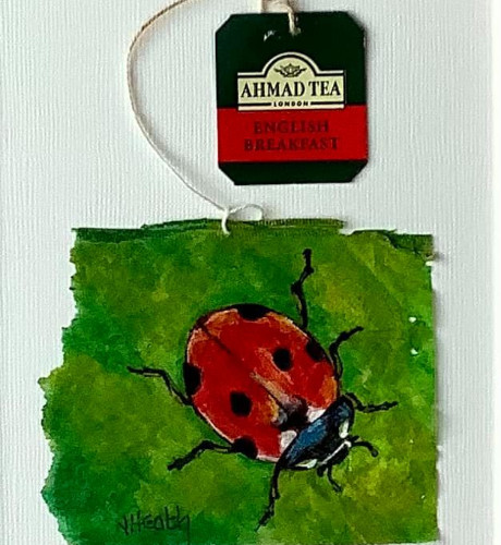 Jan Heath Ladybird on Teabag