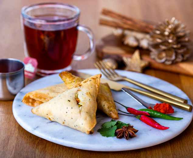 Vegetable Samosas with Chai Spice