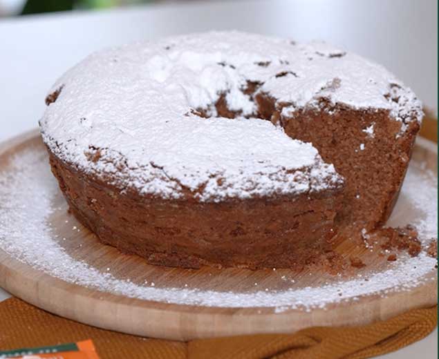 Picture is of a ceylon tea cake on a wooden board