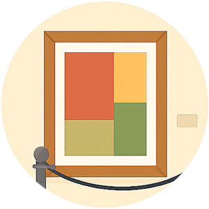 An art exhibition or museum trip