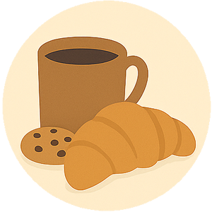 A quiet cafe with pastries