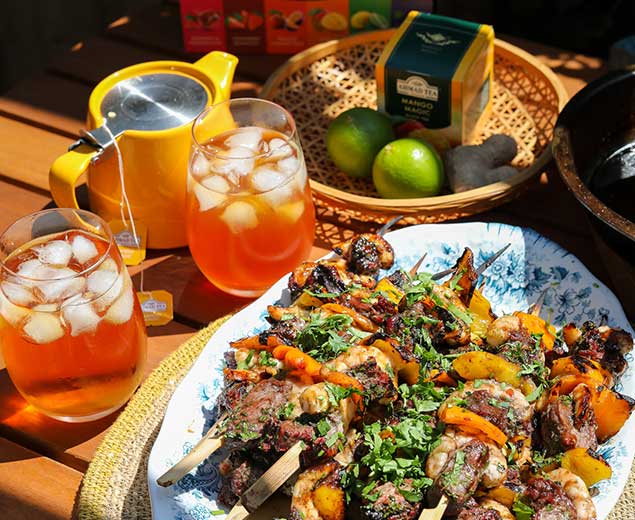 Mango Magic Surf & Turf BBQ Skewers – Ahmad Tea