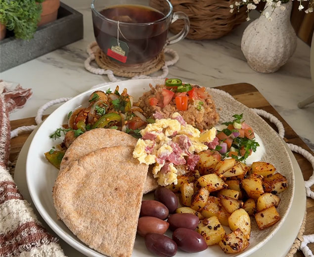 Egyptian Inspired English Breakfast
